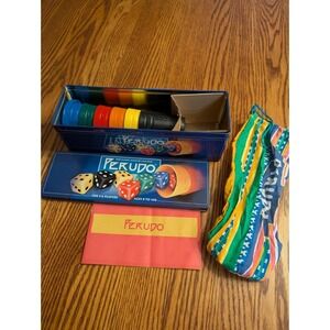 HTF 2002 Perudo South American Liar's Dice Game Pressman Tin Complete FREE SHIP